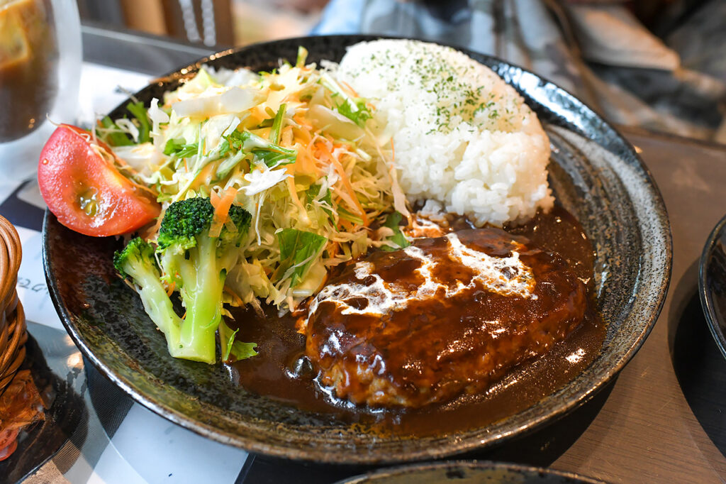 ドッグカフェ チェリーのハンバーグプレート